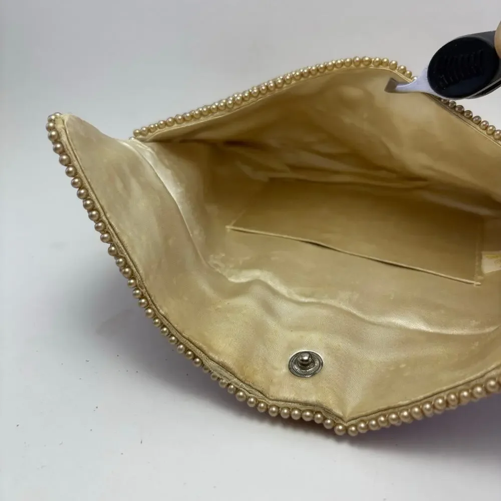 K&S CHARLET Vintage Beaded Clutch Purse